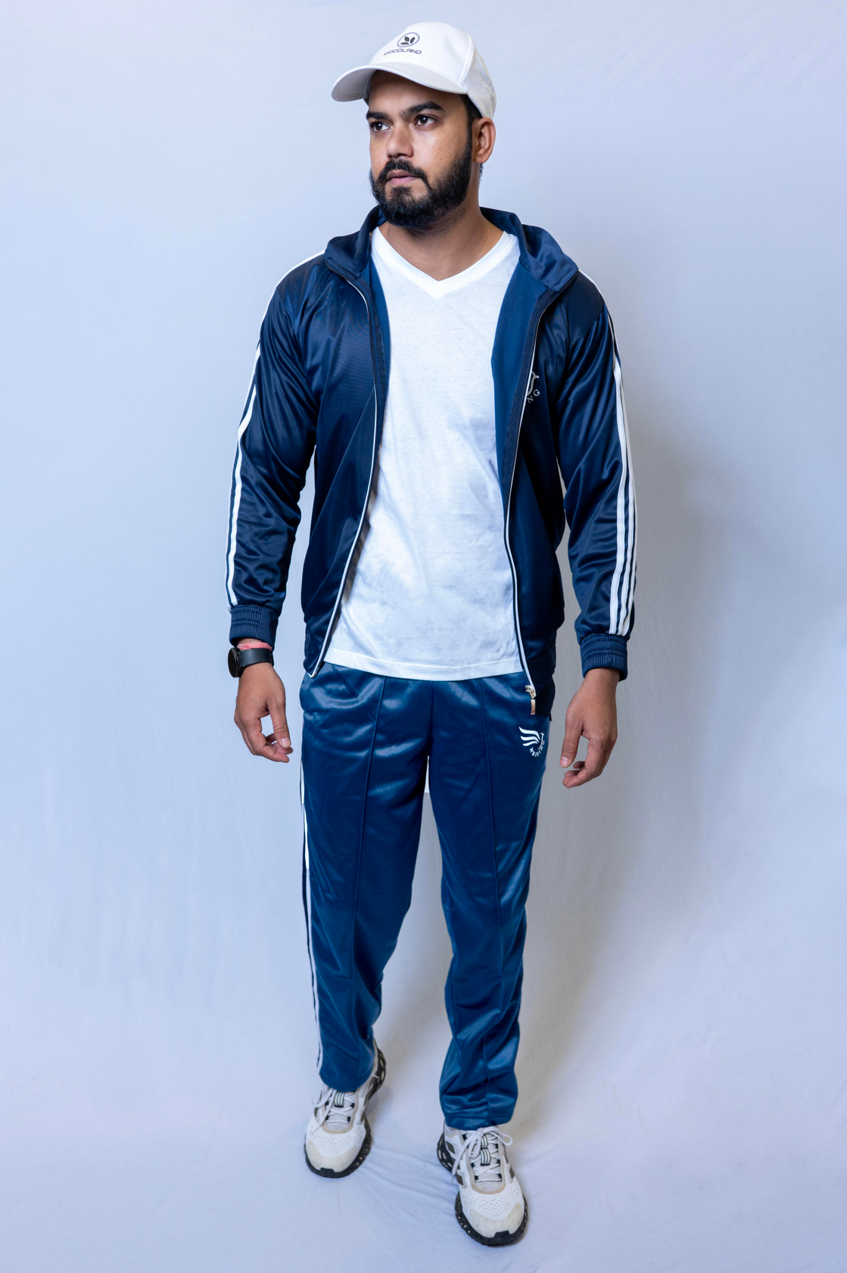 N Rising Men’s V3 Premium Navy Blue Tracksuit | Comfortable Sportswear | Jacket & Lower Set - Image 3