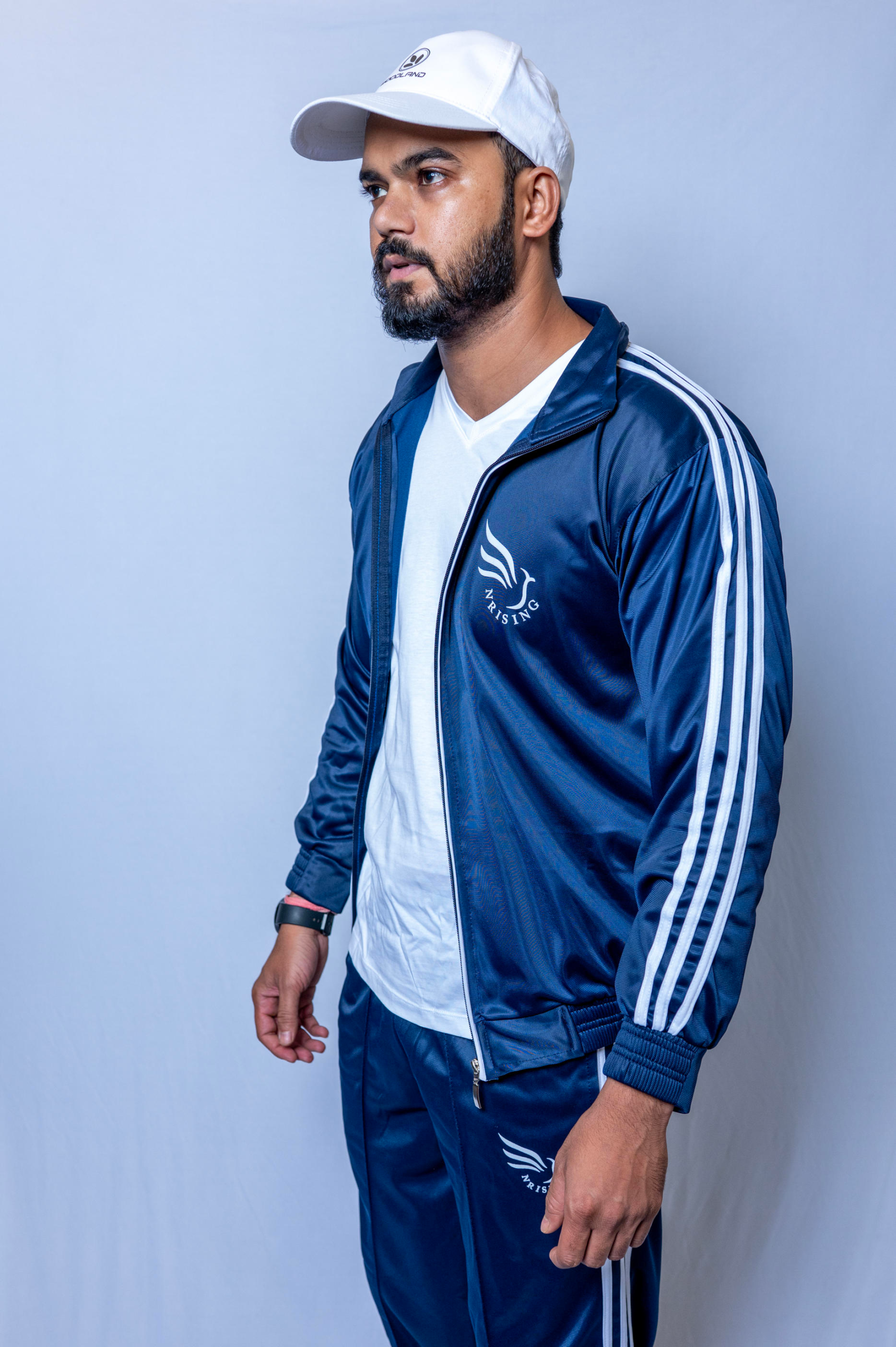 N Rising Men’s V3 Premium Navy Blue Tracksuit | Comfortable Sportswear | Jacket & Lower Set - Image 2